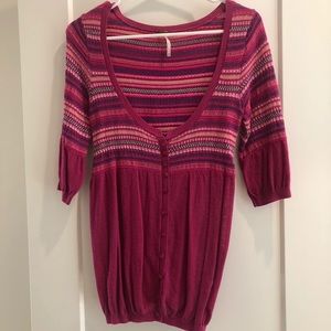 Free People Tunic length sweater